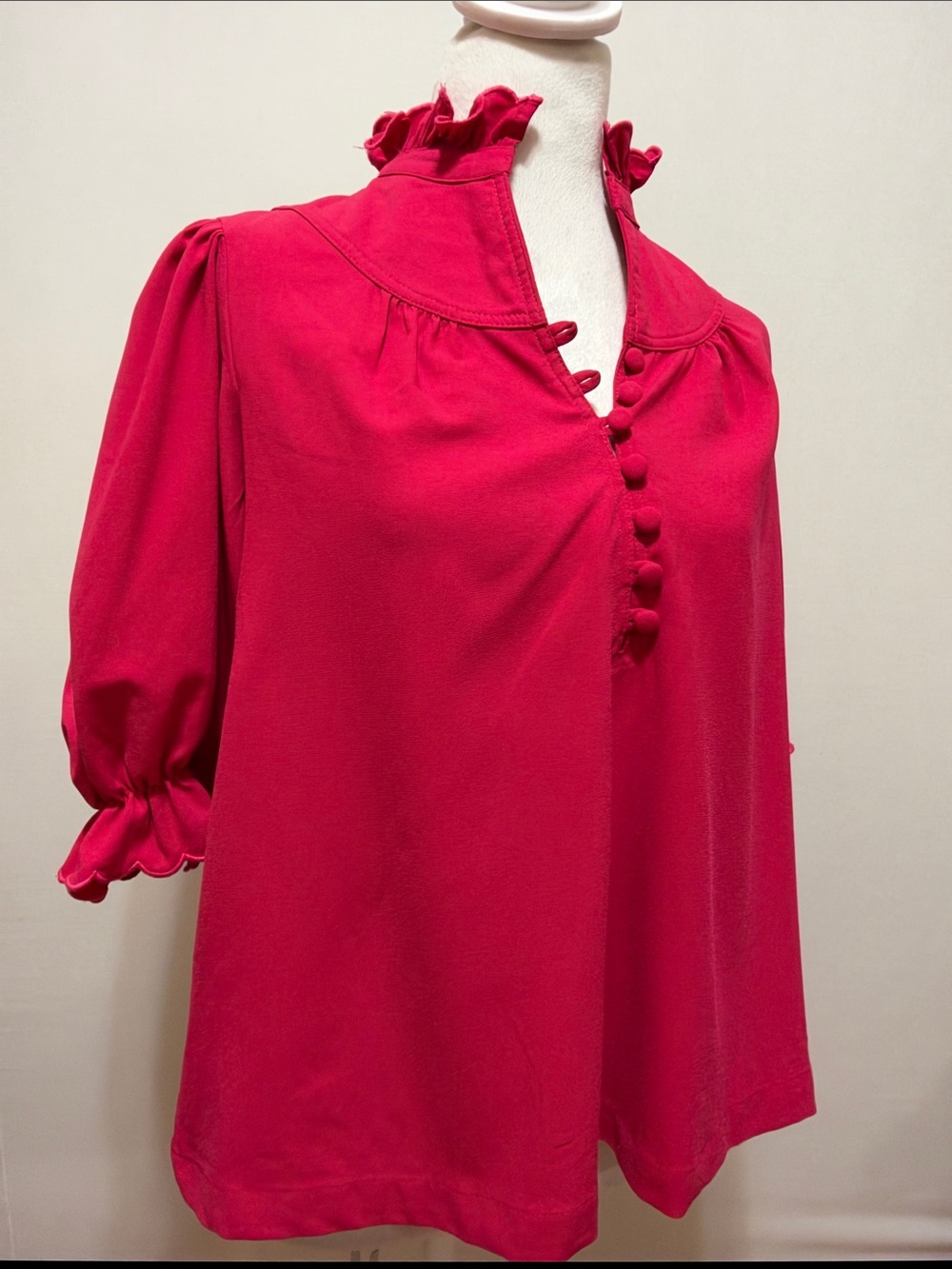 Pomander Place Selena Top in Raspberry - Picture 5 of 6